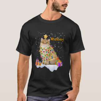 Funny, was auch immer verärgert Katzen Weihnachten T-Shirt
