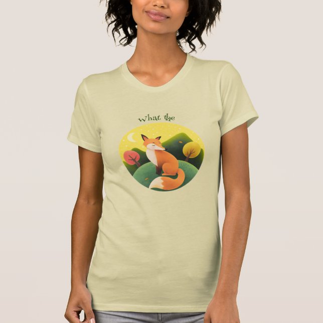 Funny, was der Fox-Tier-Spaß De-Motivierend T-Shirt (Vorderseite)