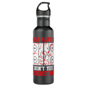 Funny, was für ein Teil Hockey du nicht verstehst  Edelstahlflasche