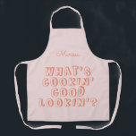 Funny, was ist Kochen gut aussehen pink Schürze<br><div class="desc">Funny,  was ist Kochen gut aussehen rosa Schürze</div>