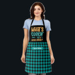 Funny Was ist Kochen gut aussehend Kariertes Muste Schürze<br><div class="desc">Lustvolle und coole Schürze,  um das Kochen noch angenehmer zu machen. Personalisiertes Geschenk für Familie und Freunde,  die Liebe Kochen,  Backen und probieren neue Rezepte in der Küche. Passen Sie die Formulierung an Ihren Anlass an. Mit dem Design-Tool können Sie den Schriftart-,  Schriftart- und Schriftart-Typ weiter ändern.</div>