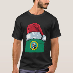 Funny Washington feiert Weihnachten mit Weihnachte T-Shirt