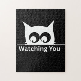 Funny Watching You Cat Cute Minimal