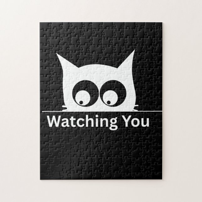 Funny Watching You Cat Cute Minimal (Vertikal)