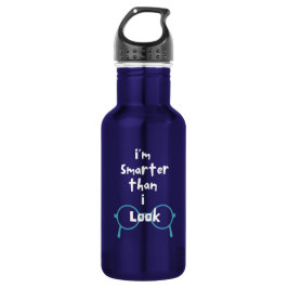Funny Water Flasche - schlauer als ich aussehe Edelstahlflasche