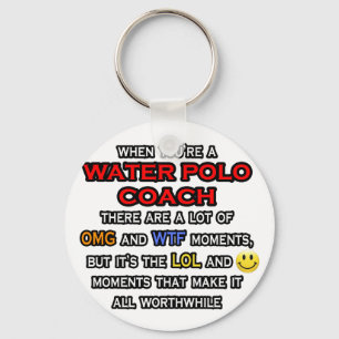 Funny Water Polo Coach ... OMG WTF LOL Schlüsselanhänger