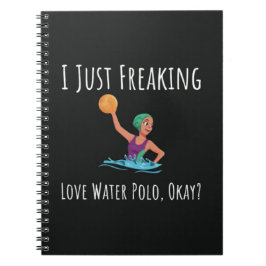 Funny Water Polo Ornaments Player Sportpool Ball Notizblock