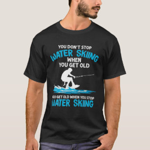 Funny Water Ski Designs für Damen und Herren Wasse T-Shirt