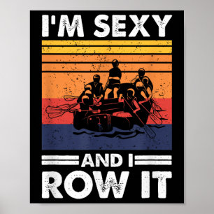 Funny Water Sports Whitewater Rafting Poster