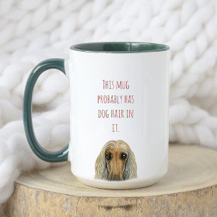 Funny Watercolor 100% afghanischer Hund - eigener Tasse