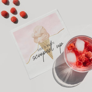 Funny Watercolor Ice Brautparty Serviette