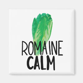 Funny Watercolor Lettuce Manget Magnet