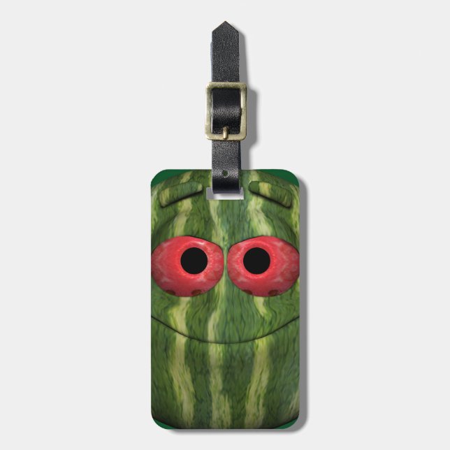 Funny Watermelon Gepäckanhänger (Vorderseite vertikal)