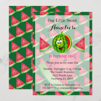 Funny Watermelon Kid's 00. Geburtstag Einladung