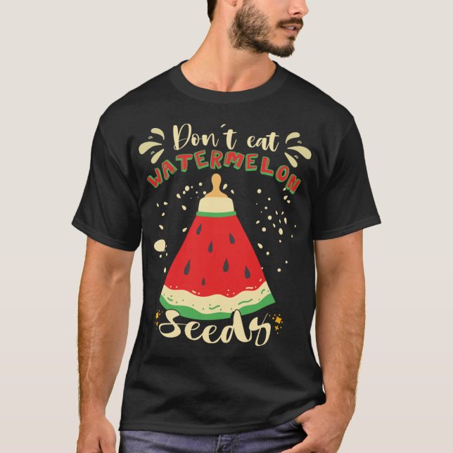 Funny Watermelon Seeds T-Shirt (Vorderseite)