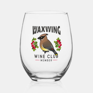 Funny Waxwing Rodelbahn mit Aussicht Weinglas Ohne Stiel