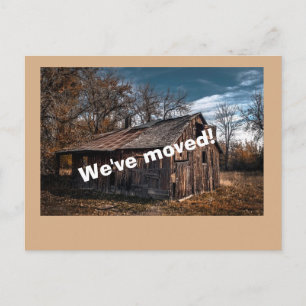 Funny We ve Moved Card Ankündigungspostkarte