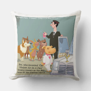 Funny Wealthy Dog Cotton Große Kissen Kissen