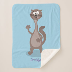 Funny Weasel Cartoon Illustration Sherpadecke