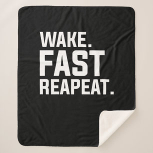 Funny Weckte Fast Repeat Graphic Sarcastic Sherpadecke