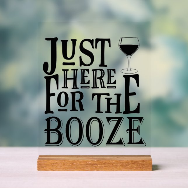 Funny Wedding Bar Acrylschild (Neutral)