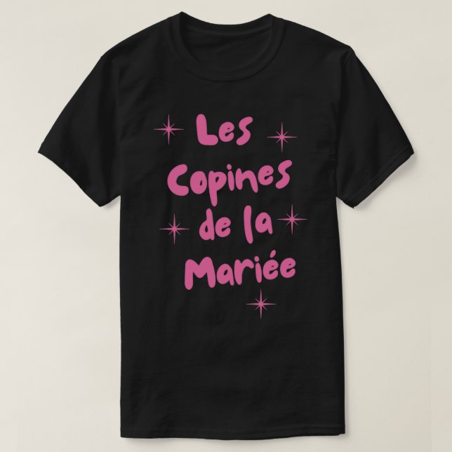 Funny wedding bridex27s Freundinnen T-Shirt (Design vorne)