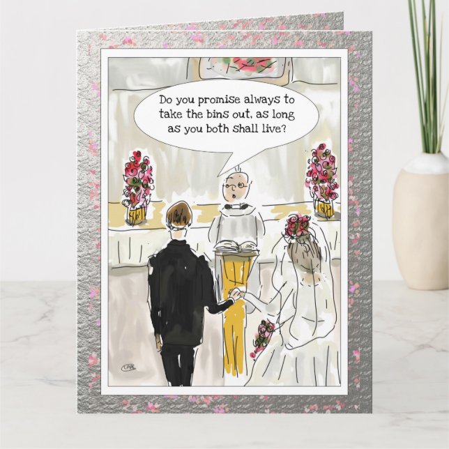 Funny Wedding Card Karte (Vorderseite)