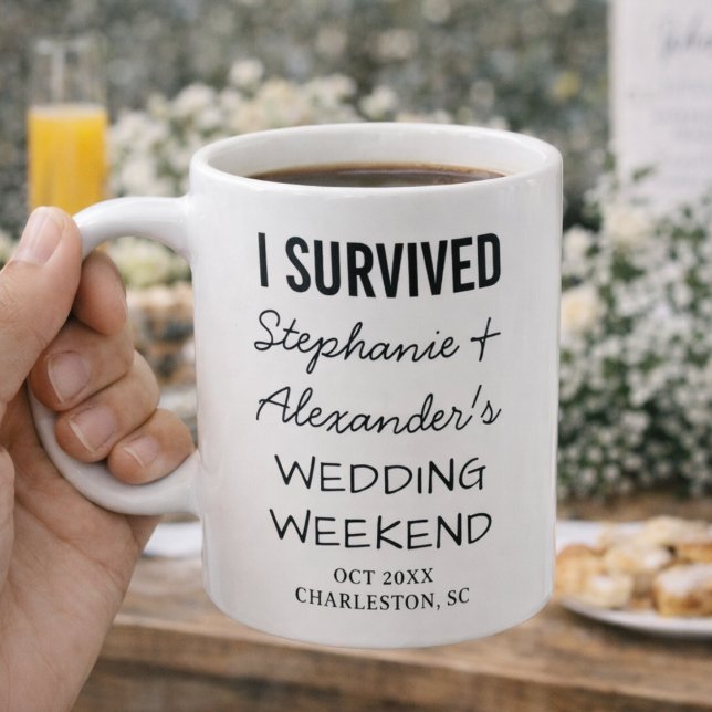 Funny Wedding Merch Custom Wedding Favor Keepsake Kaffeetasse (Von Creator hochgeladen)