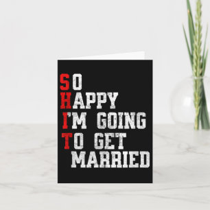 Funny Wedding Sarcastic Groom Bride Verlobung, Fu Karte