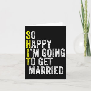 Funny Wedding Sarcastic Groom Bride Verlobung Mar Karte