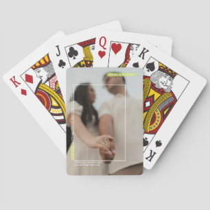 Funny wedding Save The Date Foto Spielkarten