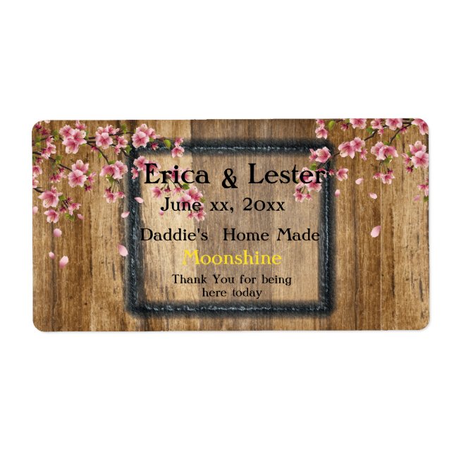 Funny Wedding Wine/Moonshine Label (Vorne)