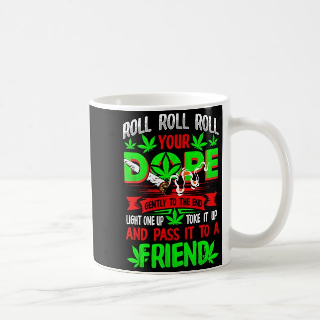 Funny Weed T Lover Roll Joint Friend Smoking Short Kaffeetasse (Rechts)
