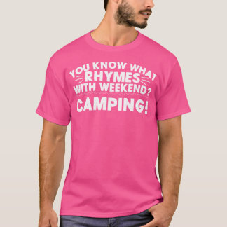 Funny Weekend Camping Joke Outdoorzelt Begeisterun T-Shirt