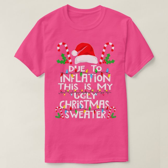 Funny wegen Inflation Ugly Weihnachtssüßer für T-Shirt (Design vorne)