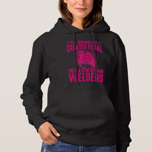 Funny Weibliche Welder Geschenk für Frauen Coole S Hoodie (Vorderseite)