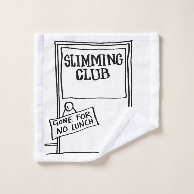 Funny Weight Watchers Slimming Club Flannel Waschlappen (Waschlappen)