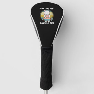 Funny Weightlift Cat Gym Motivation Tier Golf Headcover