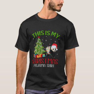 Funny Weihnachten Das ist mein Panda Bären Weihnac T-Shirt