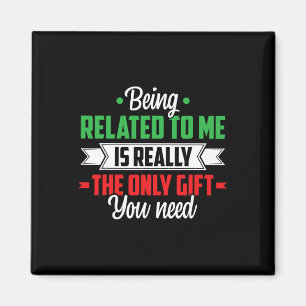 Funny Weihnachten in Verbindung mit mir Familie Jo Magnet