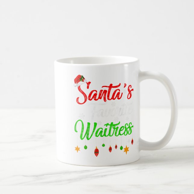 Funny Weihnachten Weihnachten Lieblingskellner Wei Kaffeetasse (Rechts)