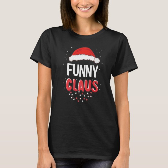 Funny Weihnachten Weihnachten Matching Kostüm Prem T-Shirt (Vorderseite)