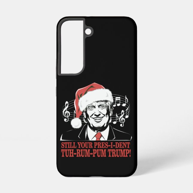 Funny Weihnachts Präsident Trump Pajamas Ugly Xmas Samsung Galaxy Hülle (Rückseite)