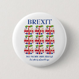 Funny | Weihnachts-Pudding | UNION JACK | BREXIT Button