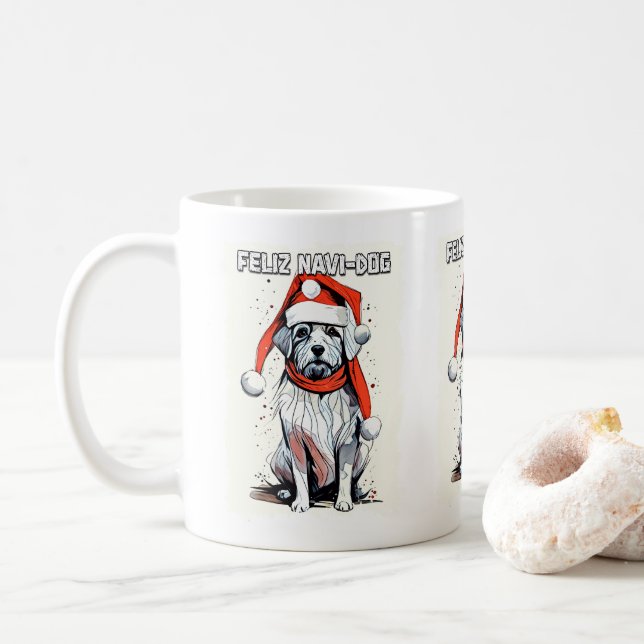 Funny Weihnachtsangebot Niedlich Whimsical Santa D Kaffeetasse (Mit Donut)