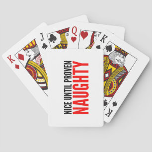Funny Weihnachtsangebot Nizza bis zum Beweisen nau Spielkarten
