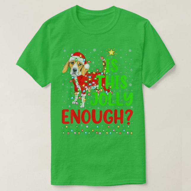 Funny Weihnachtsbaum ist dieser fröhlich genug Bea T-Shirt (Design vorne)