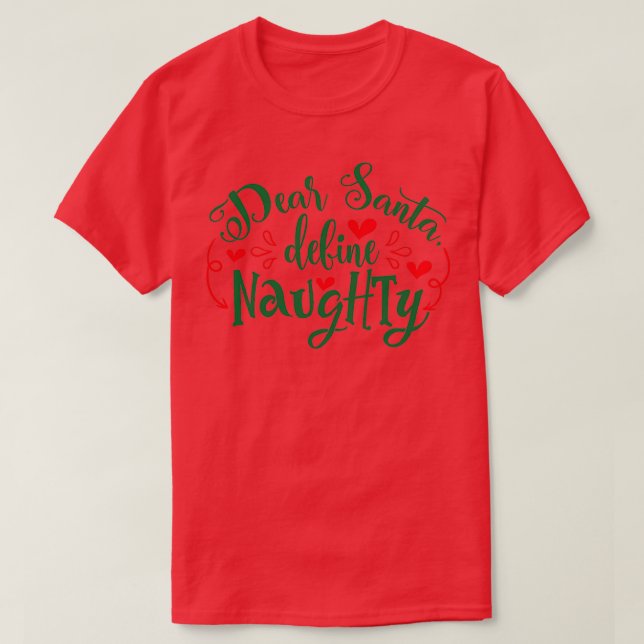 Funny Weihnachtsgeschenk Liebe Weihnachtsmann defi T-Shirt (Design vorne)
