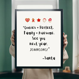 Funny Weihnachtskalender Poster