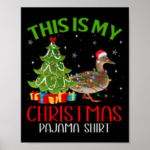 Funny WeihnachtsLICHT Das ist mein Entenfest Weihn Poster